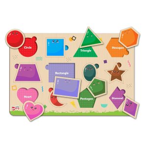 Little Berry My First Wooden Puzzle Board Shapes
