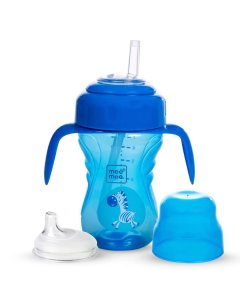 Mee Mee 2in1 Spout and Straw Sipper Cup Blue 150ml