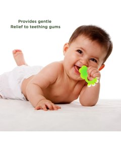 Mee Mee Multi-Textured Silicone Teether Green