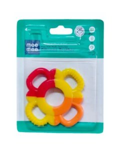 Mee Mee Multi Textured Silicone Teether Yellow
