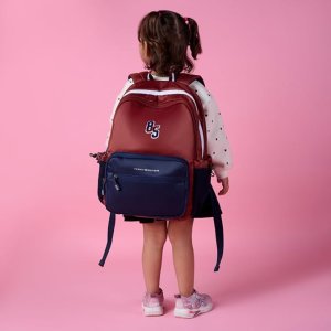 Tommy Hilfiger High School Backpack Blade Bright Red+Navy