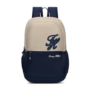 Tommy Hilfiger High School Backpack Dolph Beige Navy
