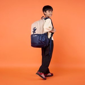 Tommy Hilfiger High School Backpack Dolph Beige Navy