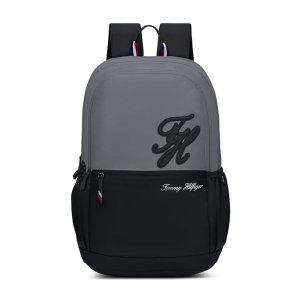 Tommy Hilfiger High School Backpack Dolph Grey+Black