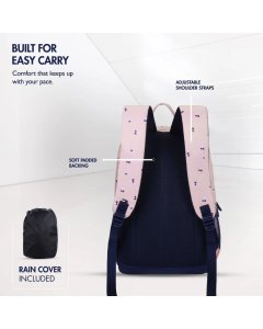 Tommy Hilfiger High School Backpack Pixel Blush Pink