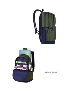 Tommy Hilfiger High School Backpack Satchel Olive+Navy