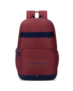 Tommy Hilfiger High School Backpack Slage Burgundy+Navy
