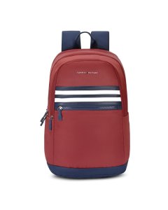 Tommy Hilfiger High School Backpack Travik Burgundy+Navy