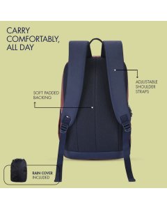 Tommy Hilfiger High School Backpack Travik Burgundy+Navy