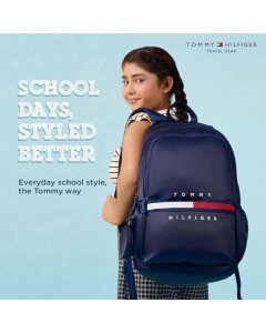 Tommy Hilfiger High School Backpack Trote Navy