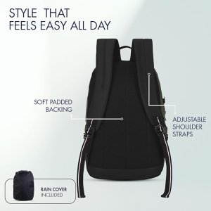 Tommy Hilfiger High School Backpack Vega Olive+Black