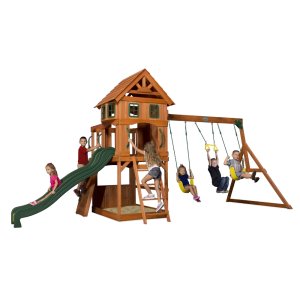 Backyard Discovery Atlantic Play Tower Swings