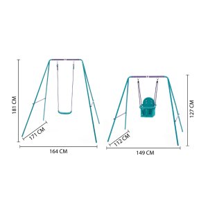 Plum 2 in 1 Swing Set