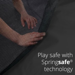 Plum 8ft Wave Springsafe Trampoline and Enclosure