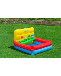 Bestway Baby Inflatable Play Pool Sort 'n Play Ball Pit with 15 Play Balls 52546 1.04m x 94cm x 61cm