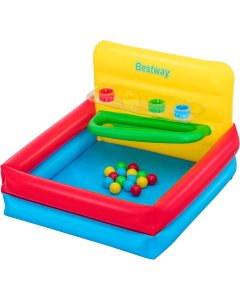 Bestway Baby Inflatable Play Pool Sort 'n Play Ball Pit with 15 Play Balls 52546 1.04m x 94cm x 61cm