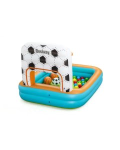 Bestway Inflatable Kick 'N Swish 3-in-1 Multi-Use Ball Pit 52728 47" x 42" x 33"