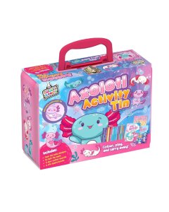 Bookoli Colour & Carry Axolotl Activity Tin