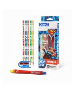 Doms DC Superman Super Dark HB Graphite Pencils