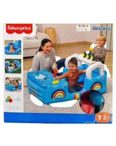 Fisher-Price Jeep Inflatable Indoor and Outdoor Ball Pit with 25 Play Balls 93577