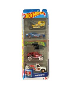 Hot Wheels Priority Patrol Diecast Vehicle 5 Pack