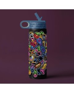 Hinkler Kaleidoscope Sticker Bomb Electric Neon