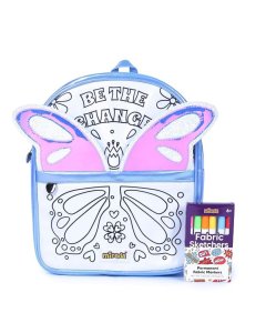 Mirada Butterfly Buzz Soft Plush Bag