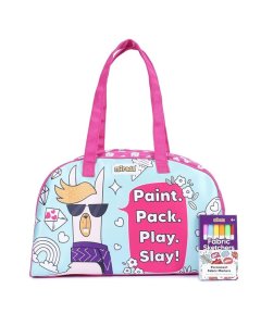 Mirada Llama Fun Duffle Soft Plush Bag