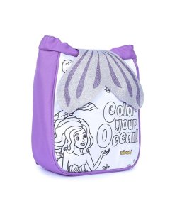 Mirada Mermaid Drawstring Sack Soft Plush Bag