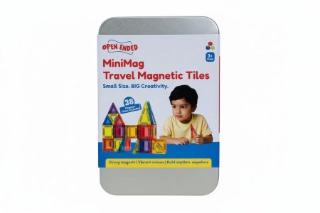 Open Ended MiniMag Travel Magnetic Tiles 38 Piece