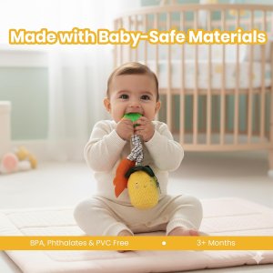 Nuluv Pineapple Baby Rattle