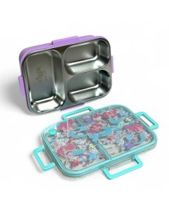 Smiggle Disney Mermaid Trio Large Stainless Steel Lunchbox