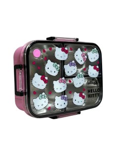 Smiggle Hello Kitty Trio Large Stainless Steel Lunchbox