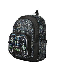 Smiggle Small Game In Black Backpack