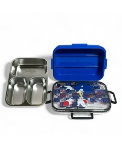 Smiggle Sonic Trio Large Stainless Steel Lunchbox