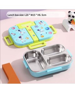 TF Stainless Steel Lunch Box With 3 Grids 7159