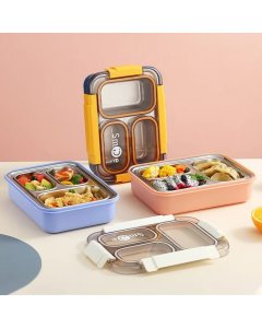 TF Stainless Steel Lunch Box With 3 Compartment 2559