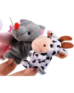 Awals 10Pcs Animal Finger Puppets Set