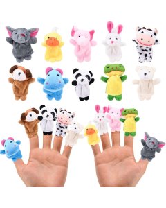 Awals 10Pcs Animal Finger Puppets Set