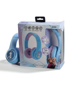 Volkano Disney Frozen Kids 3D Bluetooth Wireless Stereo Headphones | Bluetooth Connectivity | TF Card & Aux Input | Build-in Microphone | Padded Earcups & Headband | Foldable Design