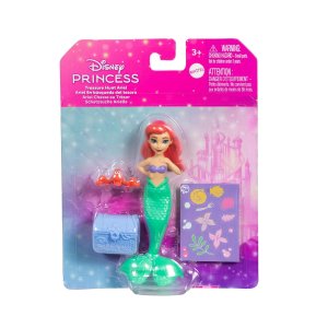 Mattel Disney Princess Ariel Mermaid Small Doll with Sebastian Figure Set