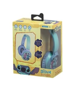 Volkano Disney Stitch Bluetooth Wireless Stereo Headphones | Built-in Microphone | Bluetooth Connectivity | Aux Input | Twist & Fold