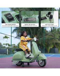 E-Motorad Formula Fun Vespa Ride-On Green