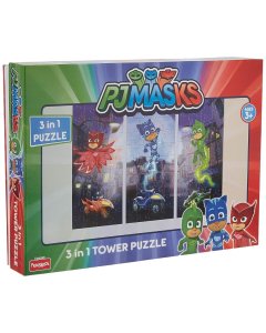Funskool PJ Masks 3In1 Tower Puzzle
