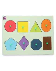 Hilife Educational Shape Knobbed Puzzle Boards