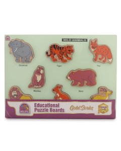 Hilife Educational Wild Animals Puzzle Boards