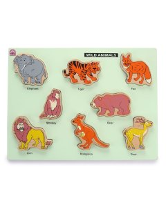 Hilife Educational Wild Animals Puzzle Boards