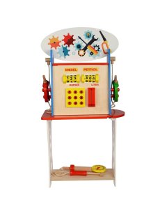 Hilife Playful Wooden Fuel Station Set