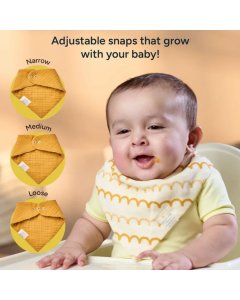 Nintara Baby Muslin Bandana Bibs Set of 2