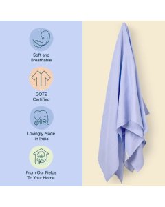 Nintara Baby Muslin Swaddle Soft Purple